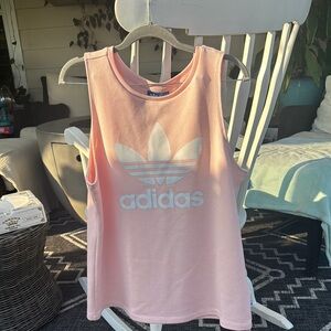 Adidas Pink Athletic Tank Top size M